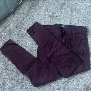 Old Navy Size 8 Purple Skinny Jeans